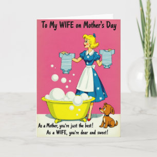 Retro Baby Love Greeting Card
