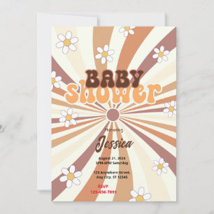 Retro Baby Shower Invitation