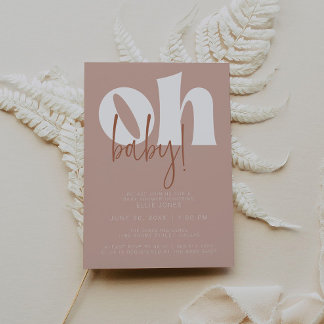 Retro Baby Shower Invitation