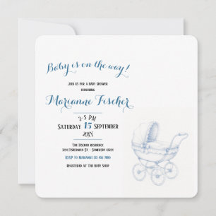 Retro Baby Shower Invitation