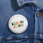 Retro Bachelorette Disco Bride Dancing Queens 6 Cm Round Badge<br><div class="desc">Custom Bachelorette Party Retro Dancing Queens trucker hat you can customise with the bride's name,  destination and date. Perfect matching bride party retro design</div>