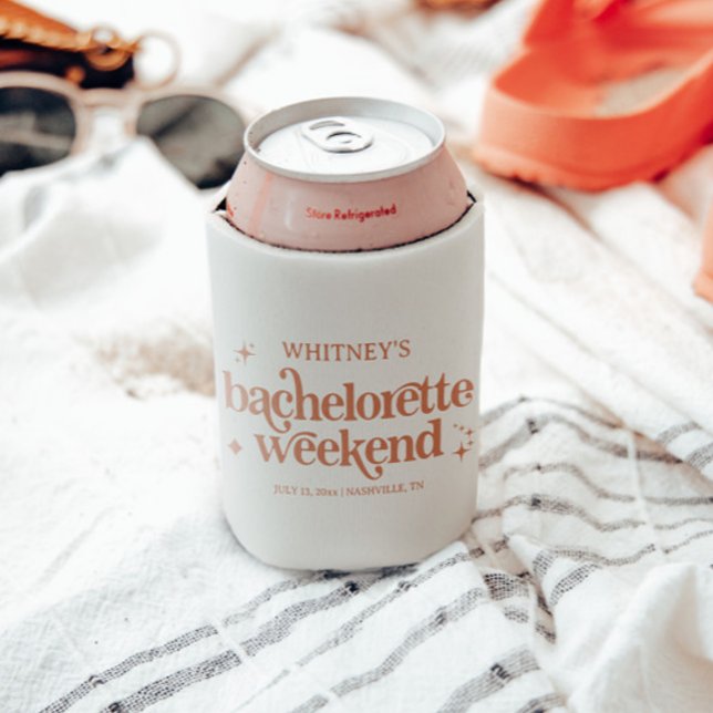 Retro Bachelorette Party  Can Cooler (Creator Uploaded)