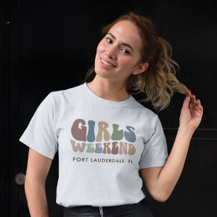 Retro Bachelorette Party Girls Weekend Bride T-Shirt