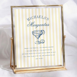 Retro Bachelorette Weekend Margarita Bar Sign