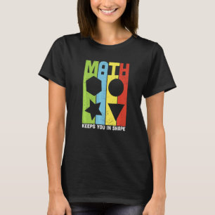 Retro Back To School Math Teacher Math Pun Equat T-Shirt