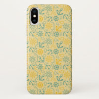 Retro background with anchor, ropes