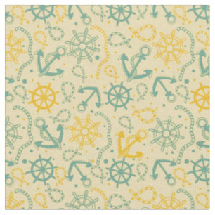 Retro background with anchor, ropes fabric