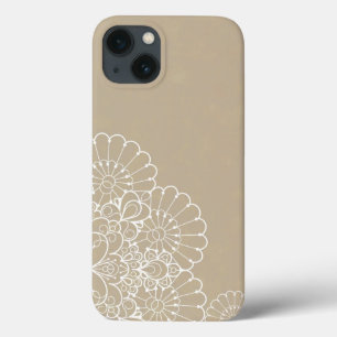 Retro background with lace ornament iPhone 13 case