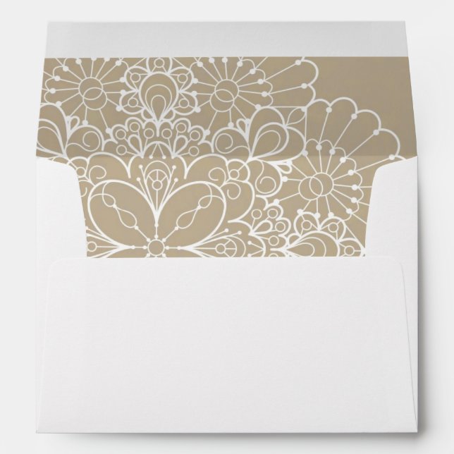 Retro background with lace ornament envelopes (Back (Bottom))