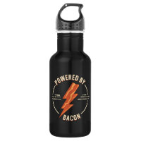 Retro Bacon Lover Funny Food Design with Lightning