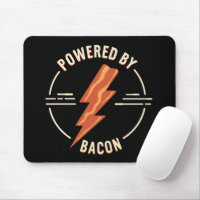 Retro Bacon Lover Funny Food Design with Lightning