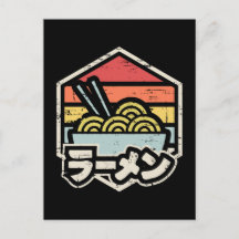 Retro Badge Ramen Classic Round Sticker