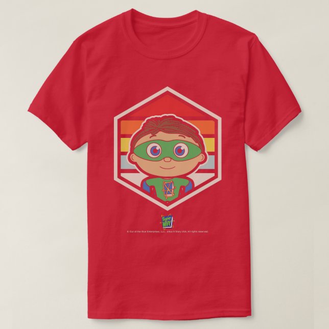 Retro Badge Super Why Whyatt T-Shirt (Design Front)