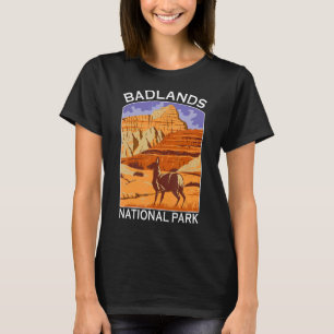 Retro Badlands National Park South Dakota Tourist T-Shirt