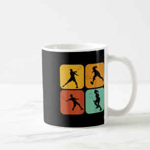 Retro Badminton I Racket I Shuttle I Badminton Coffee Mug