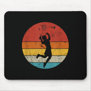 Retro Badminton Lover Mouse Mat