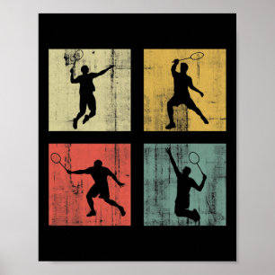 Retro Badminton Poster