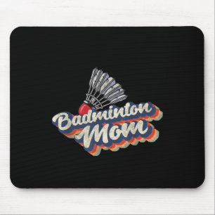 Retro Badminton Team Sport Player Coach 70s 80s Vi Mouse Mat