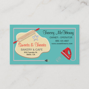 Retro Bakery Cookie Business card