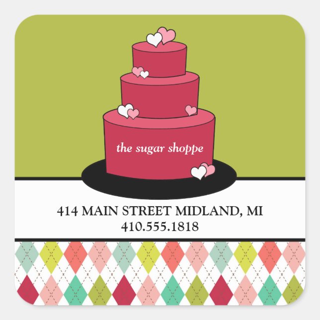 Retro Bakery Product Label Stickers (Front)