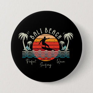 Retro Bali Beach 7.5 Cm Round Badge