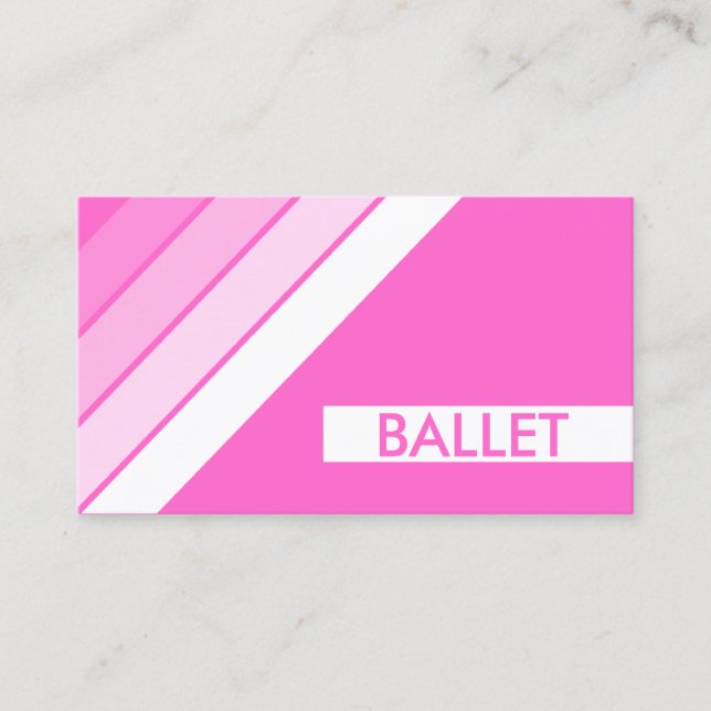 retro BALLET Business Card (Front)