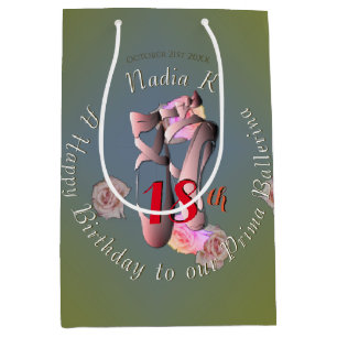 Retro Ballet Shoes Gift Bag