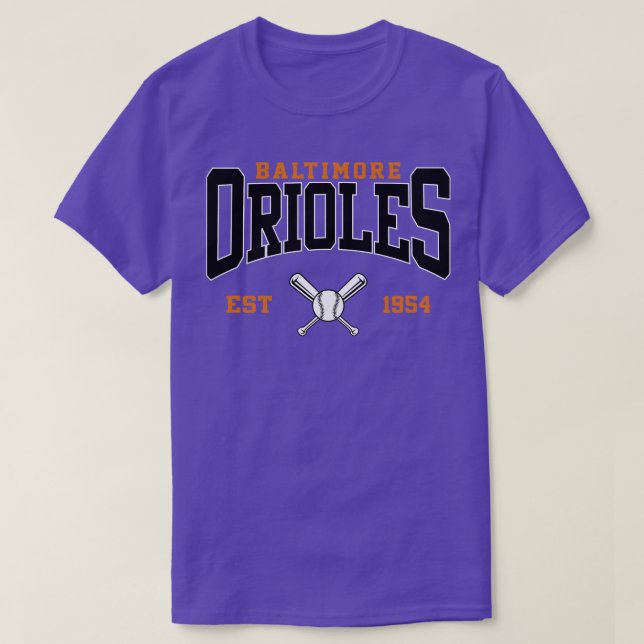 Retro Baltimore Baseball T-Shirt (Design Front)