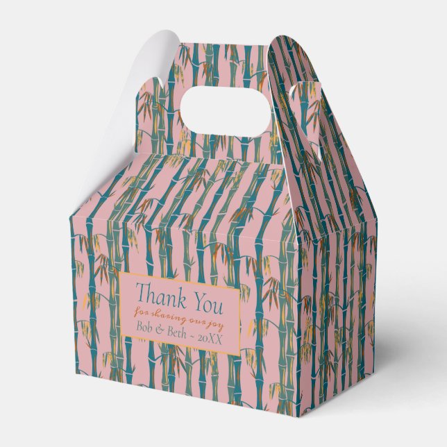 Retro Bamboo Favour Box (Front Side)