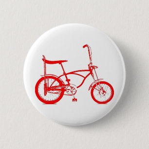 Retro Banana Seat Bike 6 Cm Round Badge