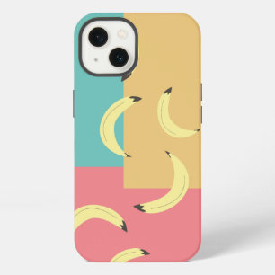Retro Bananas Colourful Shapes iPhone 13 Case