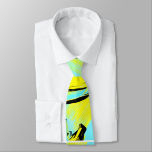 Retro Bananas Illustration Tie