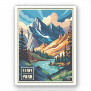 Retro Banff National Park 