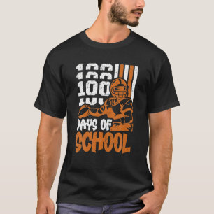 Retro Baseball 100 Days Of School Happy 100Th Day T-Shirt