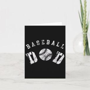 Retro Baseball Dad Happy Fathers Day For Men Sport Card