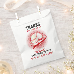 Retro Baseball ⚾ Party - Thank You Favour Bags