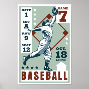 Retro-Baseball Poster