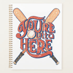 Retro Baseball Softball Fan Design Planner