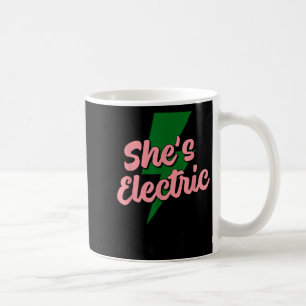 Retro Basic Lightning Quote She Electric Funny Sim Coffee Mug