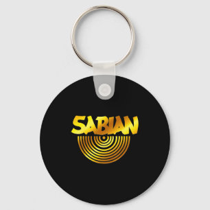 Retro Basic Yellow Sabian Quote Funny Vintage  Key Ring