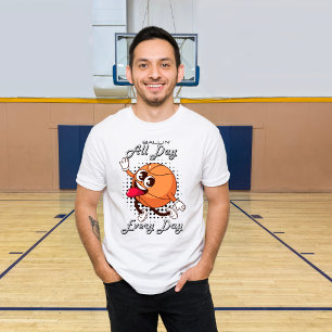 Retro Basketball, Ballin All Day T-Shirt