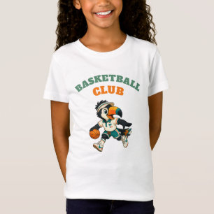Retro Basketball Club Toucan Custom Kids T-Shirt