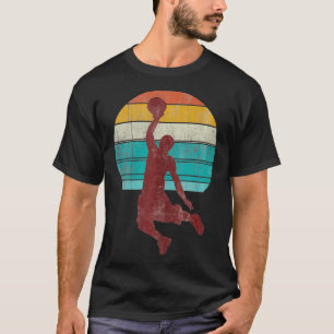 Retro Basketball Vintage Player Sports Fan Boys ns T-Shirt