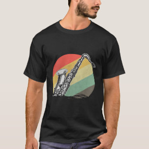 Retro Bass Clarinet Marching Band Bass Clarinet Pl T-Shirt