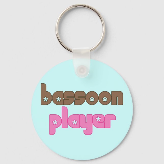 Retro Bassoon Key Ring (Front)