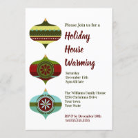 Retro Bauble  | Holiday House Warming  Party