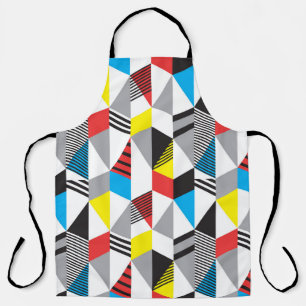 Retro Bauhaus Style: Seamless Abstract Apron