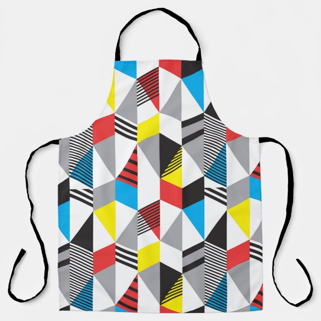 Retro Bauhaus Style: Seamless Abstract Apron (Front)