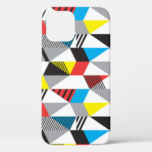 Retro Bauhaus Style: Seamless Abstract iPhone 12 Case