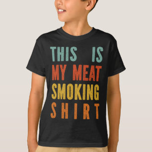 Retro Bbq My Meat Smoking T-Shirt